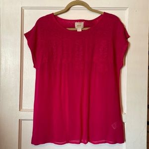 MAEVE fuchsia lightweight top SZ Med